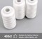 4 x 3000 Yards Serger Thread Spools White Polyester Sewing Thread Overlock Cone